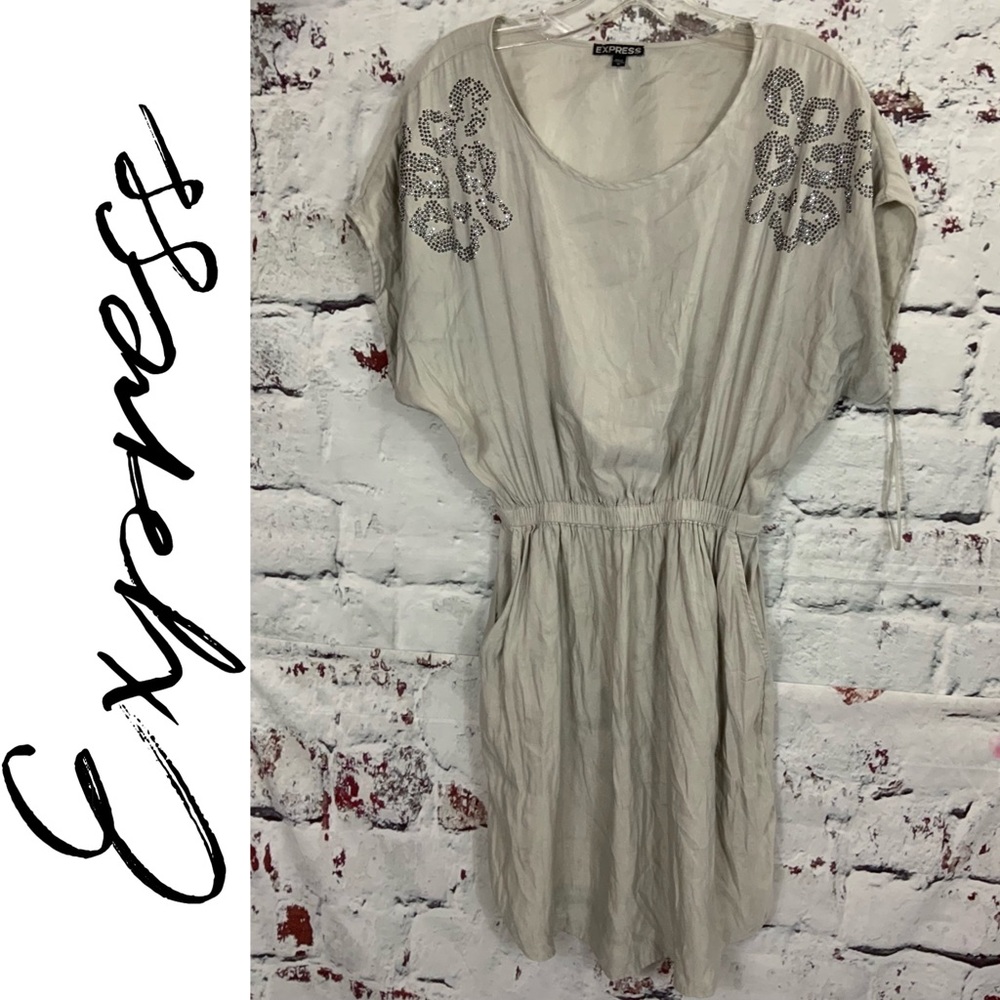 EXPRESS Embellished Cinched Dress